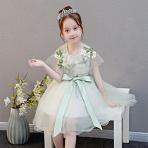 children's dress girl princess dress flower little girl birthday evening dress host piano costume 61