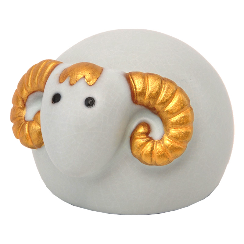 Your up zodiac sheep spoil furnishing articles kung fu tea tea tea table decorations accessories tea Your porcelain cartoon lamb