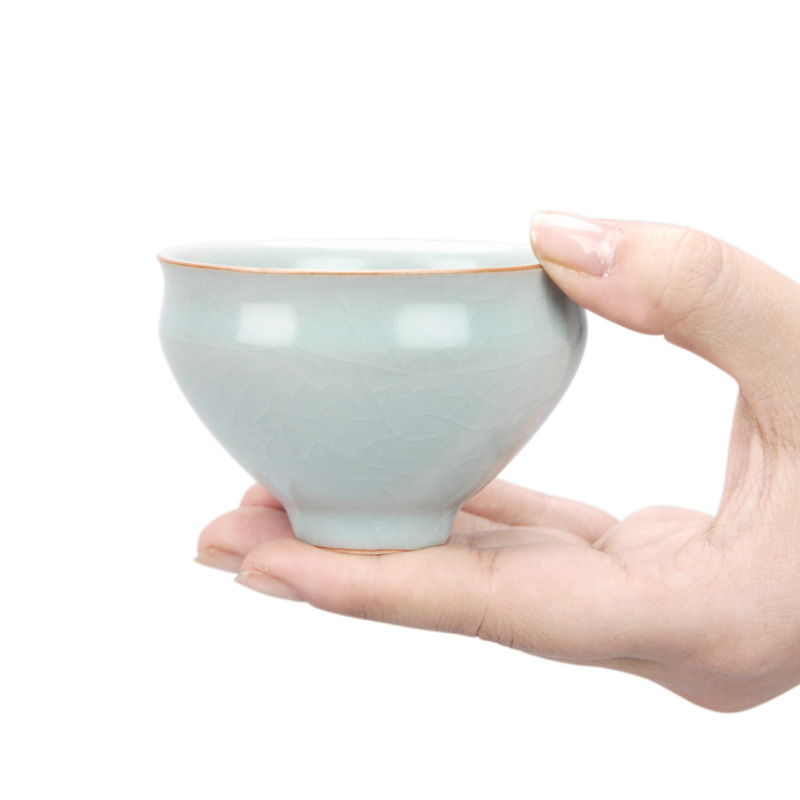 Your up sample tea cup ruzhou Your porcelain master cup tea set single CPU open piece of ceramic tea cup for its ehrs big day cyan