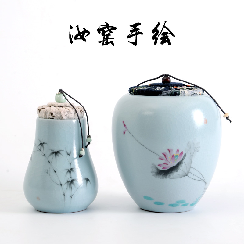 Your up hand - made ceramic POTS caddy fixings POTS black tea POTS to save storage POTS sealed as cans of restoring ancient ways household size