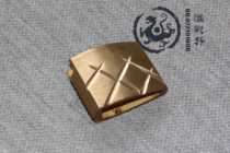 Japanese Samurai Army Navy 98 hand-carved Arrowhead exquisite brass Arrowhead suit hardware 4#