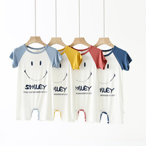 Baby one-piece clothes Summer thin Modale boys home Clothing Girl Child Pyjamas Childrens Air Conditioning Suit Children