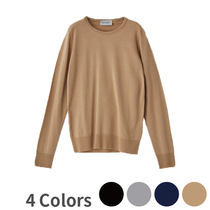 fieldnotes) (UK) John Smedley Womens Round Neck Pullover Wool Knit