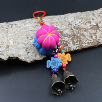 Yunnan characteristic pumpkin fabric Wind Bell pendant car hanging door decoration creative home bedroom hanging decoration travel souvenir