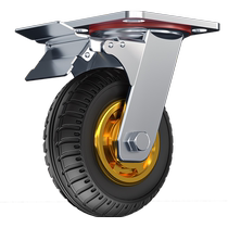 Trolley wheel 456-inch rubber silent universal wheel caster heavy-duty trolley trailer 8-inch nylon roller