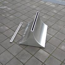 Silver drawing assembled Billboard 8mm good glass signboard hai bao jia arcuate base zhi yin pai base