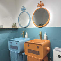 Balcony color personalized sink commercial washbasin industrial wind floor sink creative cartoon childrens column Basin