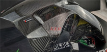 Taiwan Barfan XADV750 modified dry carbon fiber front fender in situ installation