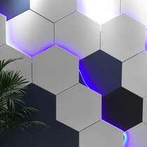 Hexagonal tile 600*520 All-ceramic black and white gray solid color antique brick Kitchen guest restaurant bar hexagonal floor tile