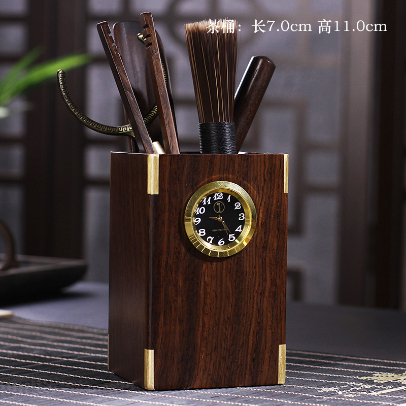 In building ebony tea six gentleman tea tin ChaGa tea spoon tea brush set tea tea tray accessories furnishing articles