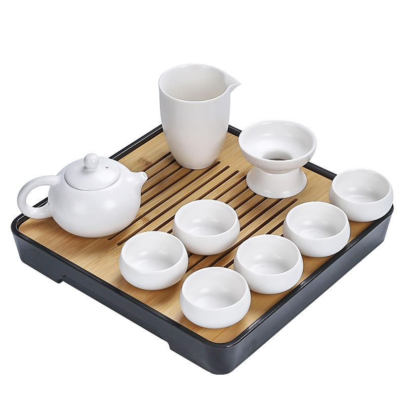 In building the European - style components of a complete set of tea service suit household contracted and I kungfu tea sets kunfu tea tea tray