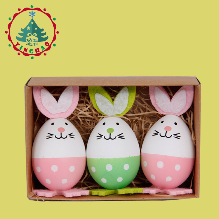 盈浩复活节彩蛋儿童可爱小礼物过家家个性塑料小玩具彩绘兔子彩蛋产品展示图2
