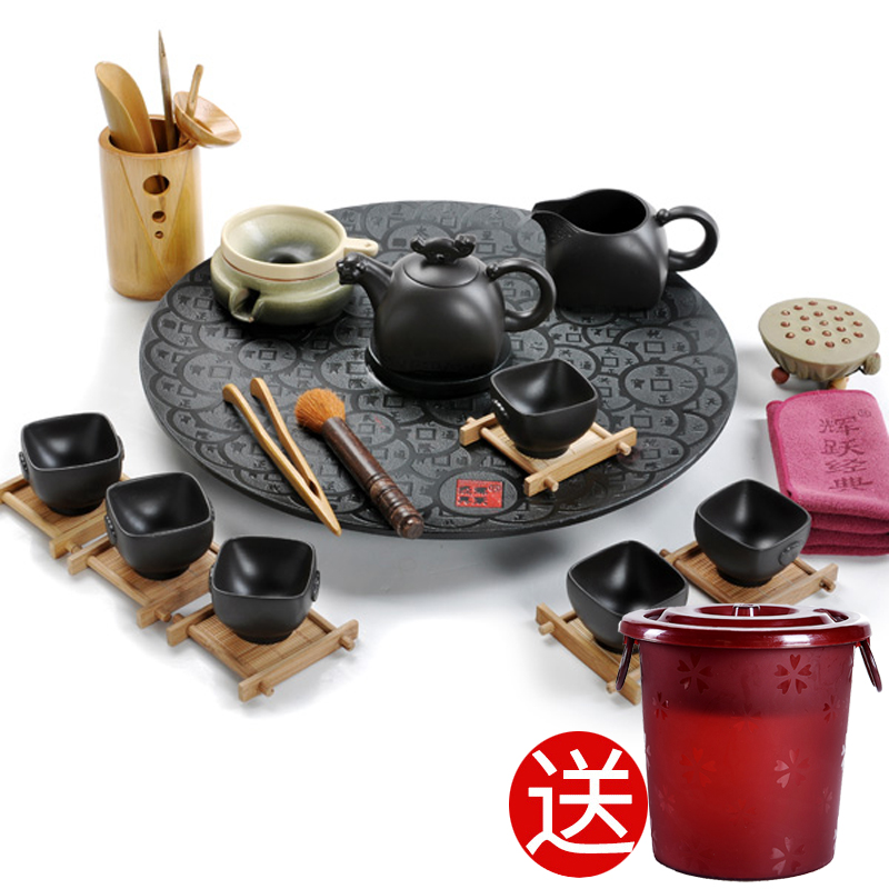 Hui make tangula sharply stone tea tray of a complete set of violet arenaceous kung fu tea set cornucopia