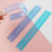 Able 6208 Candy Color Student Stationery Cute Creative Ruler Soft Ruler Bendable 20CM Ruler Universal Ruler
