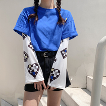 Day Series Big Code Ice Cuff Loose Gloves Women Summer Driving Sunscreen Armchair Guard Arm Riding UV Ice Silk Hand Cuff