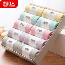 Antarctic socks womens autumn and winter socks cute Japanese solid color ins tide Net red autumn Black Spring and Autumn stockings