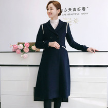 New winter business wear woolen coat 4s store real estate sales front desk reception guide sales welcome womens coat
