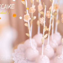 Dessert table Lollipop cake decoration plug-in handmade bow plug-in