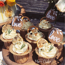 Zhang Fat Fat party Sen series wedding season love cupcake plug-in dessert table plug-in