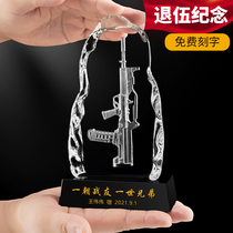 Veterans souvenirs customized to send comrades-in-arms creative veterans brother party commemorative troops retired military gifts