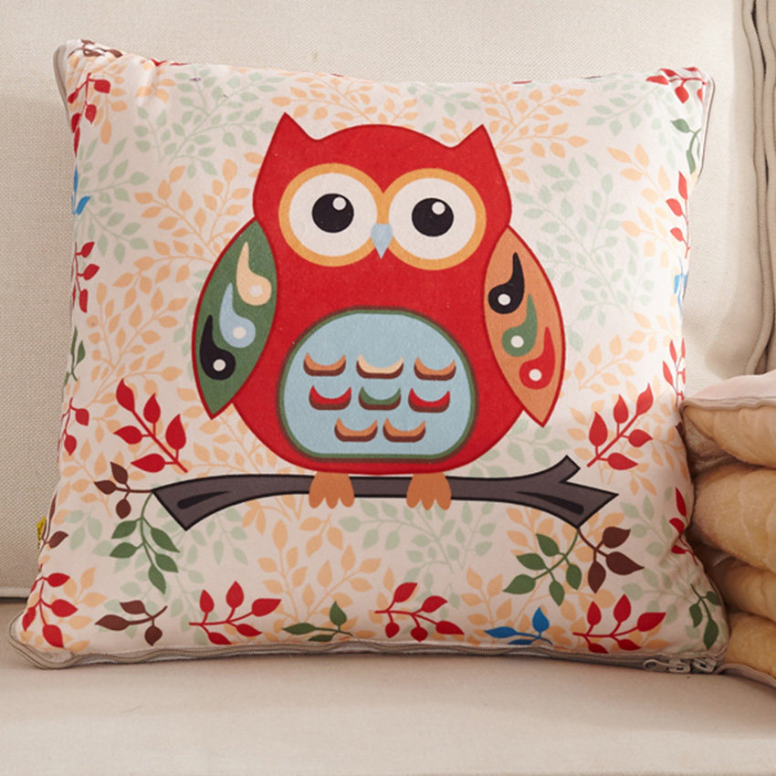 卡通抱枕被子两用 汽车腰靠腰枕办公室午睡被子沙发靠垫抱枕定制