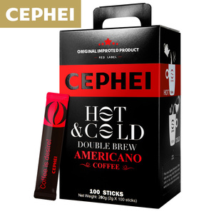 奢啡奢斐CEPHEI美式无糖添加纯黑冻干速溶咖啡粉原装进口100条