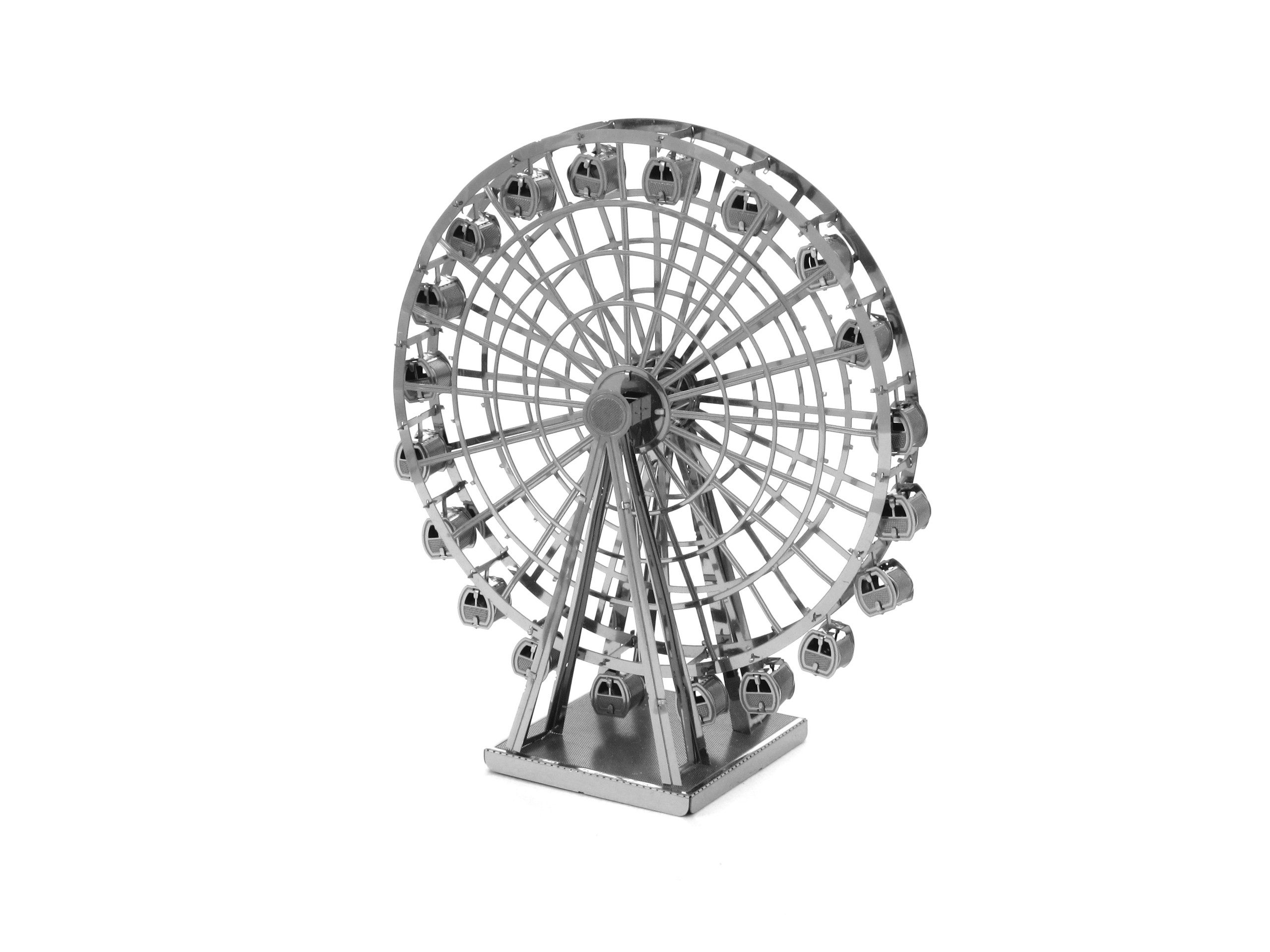 爱拼 全金属黄铜diy成人拼装模型3d免胶立体拼图 摩天轮 包邮