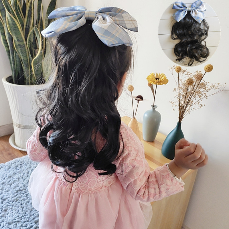 Baby wig tail roll Princess shape girl children perform picture student jacket butterfly head