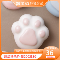 Light luxury cute paw handle childrens custom wardrobe door cabinet kindergarten drawer handle white cartoon