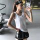느슨한 스포츠 조끼 통기성 요가 셔츠 얇은 아름다운 등받이 러닝 피트니스 조끼 Quick-Dry Yoga Top 느슨한 스포츠 조끼 통기성 요가 셔츠 얇은 아름다운 등받이 러닝 피트니스 조끼 Quick-Dry Yoga Top