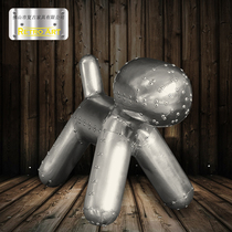 Aluminum Skin Puppy Chair Little Horse Chair Rivets Parenting chair Retro Inron space aluminum leather GRP aluminum shell chair