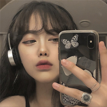 Play win laser net red butterfly 12 11pro Max mini Apple X XS XR SE phone case iPhone7p female 8plus silicone ins