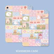 Play win ins hand-painted small animal iPad case 2018 new mini5 Apple air3 2 all-inclusive 10 5 anti-drop 9 7 inch 2019 Tablet 10 2 inch