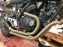 Motorcycle car modified exhaust pipe banana cloth heat insulation cotton sound insulation fireproof cloth belt anti-hot cloth to send hoop Universal