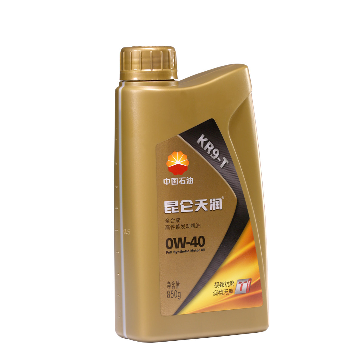 昆仑润滑油 昆仑天润全合成高性能发动机油 kr9-t 0w-40 850g
