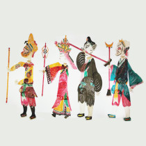 Leather Shadow Handicraft Dynamic Leather Shadow with operation pole Handicraft Chinese featured gift for childrens gifts