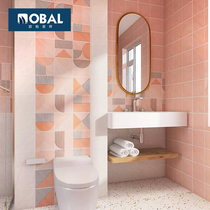 Tile toilet kitchen toilet bathroom bathroom toilet 200x600 wall tiles hipster Nordic style tiles