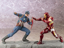 Spot Japanese version of hand-made Shouya genuine ARTFX Iron Man Mark 46 VS Captain America
