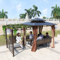 Outdoor Pavilion Grape Rain Shelter Villa Courtyard Garden Relaxing Pavilion Terrace Rooftop Terrace Sala