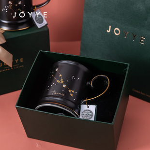joyye star fantasy mug constellation birthday men and women with lid high-end couple water ceramic gift ins cup