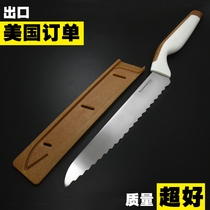 American special hundred stainless steel serrated knife cake knife baking cake tool cream spatula sliced toast bread knife