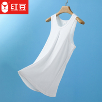 Red bean cotton soft skin-friendly breathable sports vest base sweat absorbing mens vest underwear casual versatile