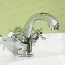 Exit UK original single pass WS NP water nozzle ceramic double open handle Instyle retro wind face basin tap