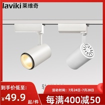 Track light LED spot light Clothing store commercial background wall Living room Nordic rail light COB super bright track spot light