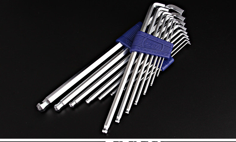 日本eight百利内六角扳手套装tts-7/9短尾加长球头内六方工具组套