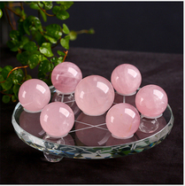Natural powder Crystal Ball seven-star array ornaments newlywed gifts pink crystal ornaments