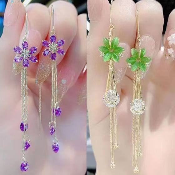 인터넷 유명 인사 핫 고양이 눈의 돌 음극 귀걸이 2022 새로운 트렌디 한 슈퍼 요정 녹색 크리스탈 고급 가벼운 고급 이어 케이블 인터넷 유명 인사 핫 고양이 눈의 돌 음극 귀걸이 2022 새로운 트렌디 한 슈퍼 요정 녹색 크리스탈 고급 가벼운 고급 이어 케이블
