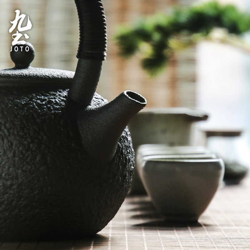 Manual coarse pottery teapot Japanese girder cooking pot nine soil heat large capacity electric TaoLu kettle kung fu tea set