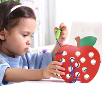 Childrens fine action exercise toys 0 - 1 - 3 years old baby baby baby string beads around the jewelry girl