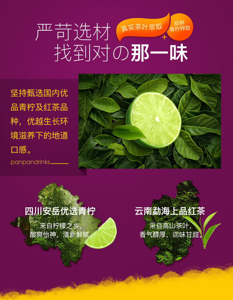 盼盼青柠红茶轻乳酸果汁饮料250ml*16盒装柠檬茶休闲